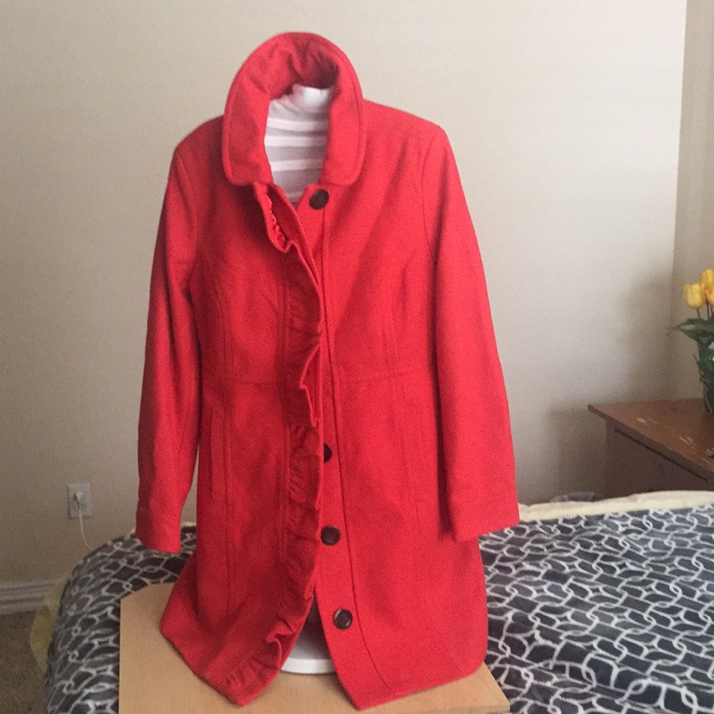 NWT Women’s Old Navy Orange long coat